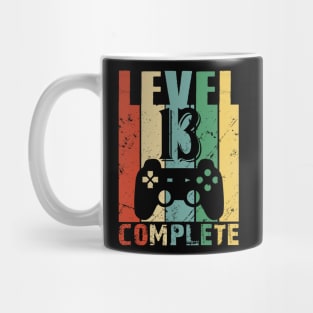 Vintage 13th Wedding Anniversary Level 13 Complete Video Gamer Birthday Gift Ideas Mug